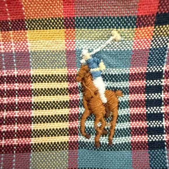 Ralph Lauren color pony  button down plaid shirt long sleeve men’s 2XLT tall XXL - Picture 4 of 12